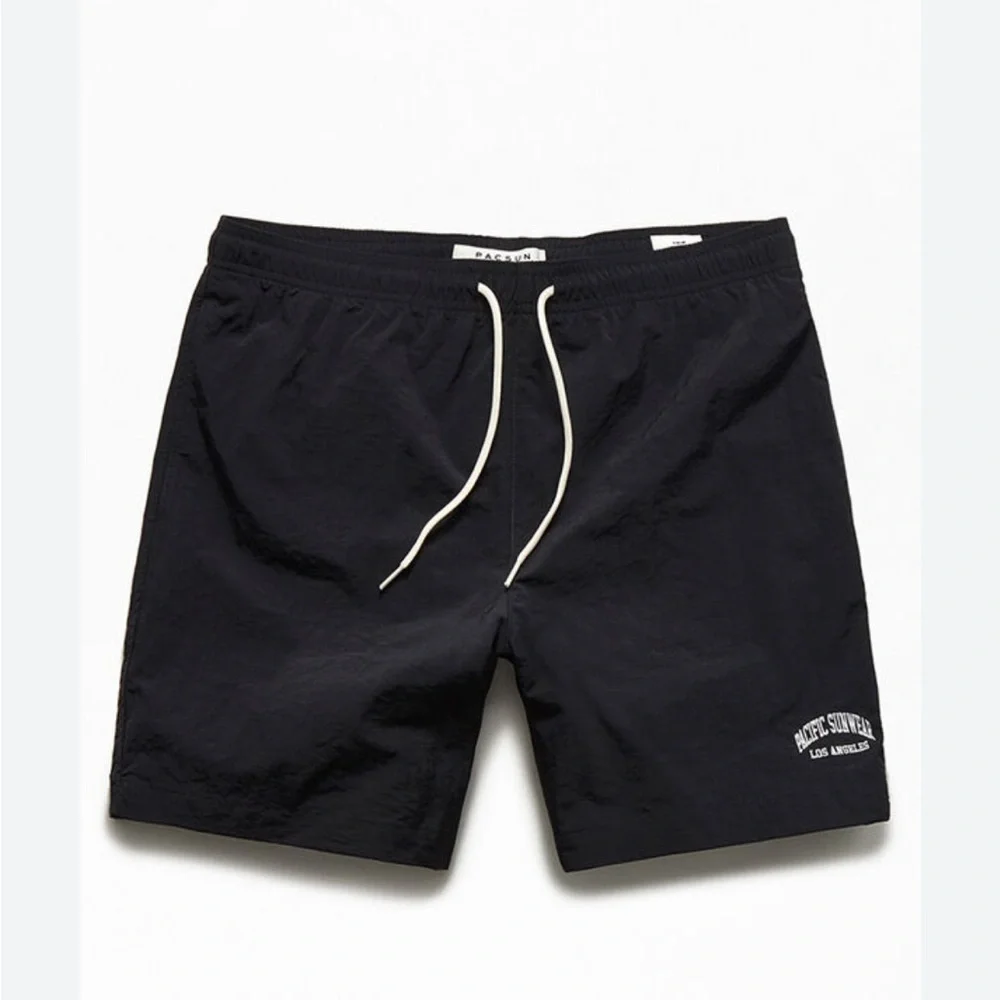 PacSun Collegiate Black Swim Trunks XL